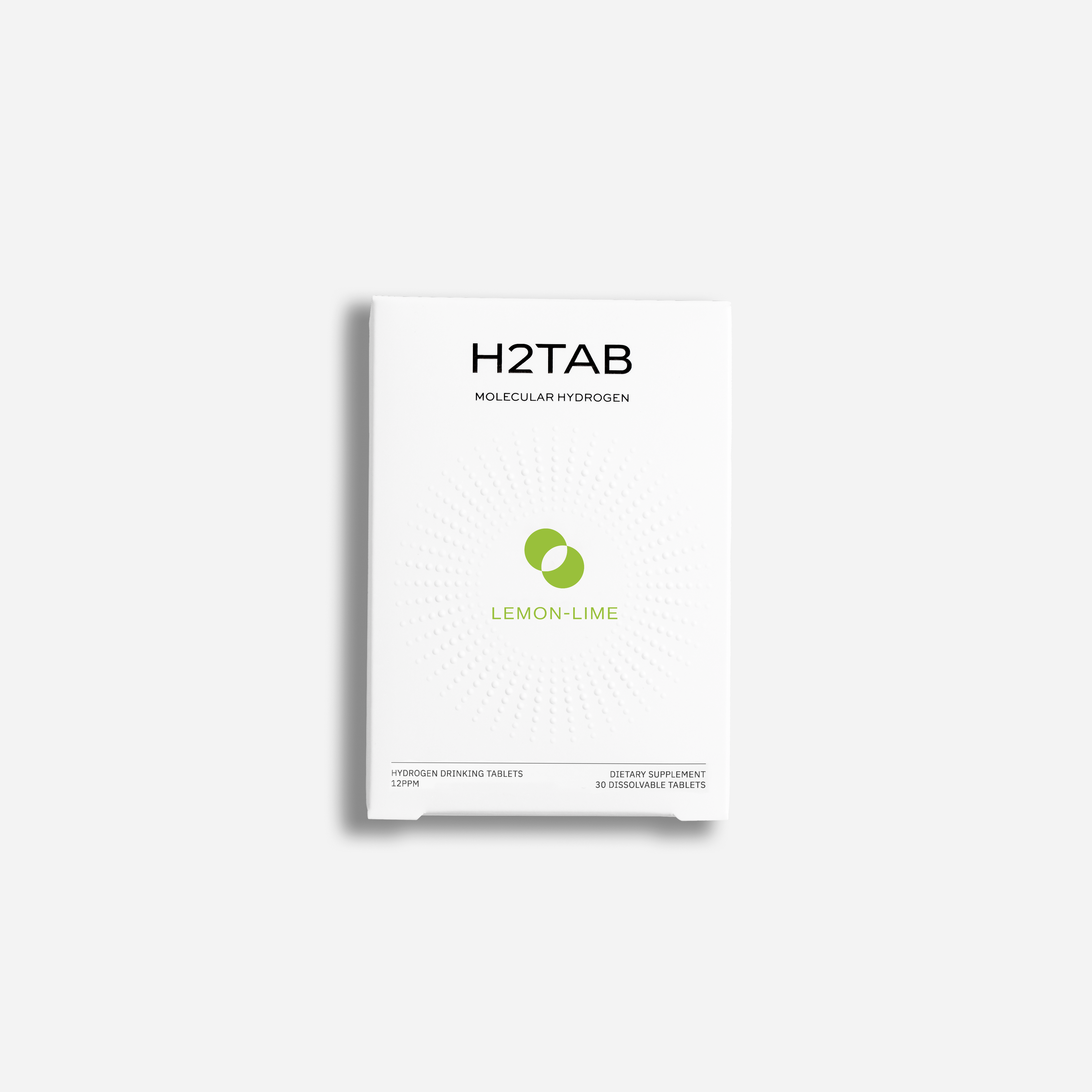 H2Tab Molecular Hydrogen Tablets Lemon Lime tube, 30 tablets